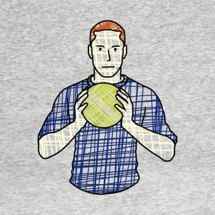 doodles of a man holding a ball T-Shirt